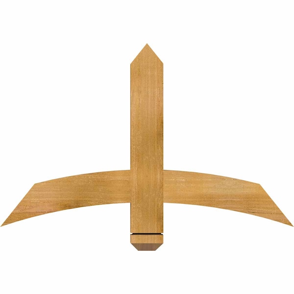 Ekena Millwork Bellingham Rough Sawn Timber Gable Bracket, Western Red Cedar, 36"W x 23"H x 2"D x 4"F, 15/12 Pitch GBW036X23X0204BEL00RWR - main